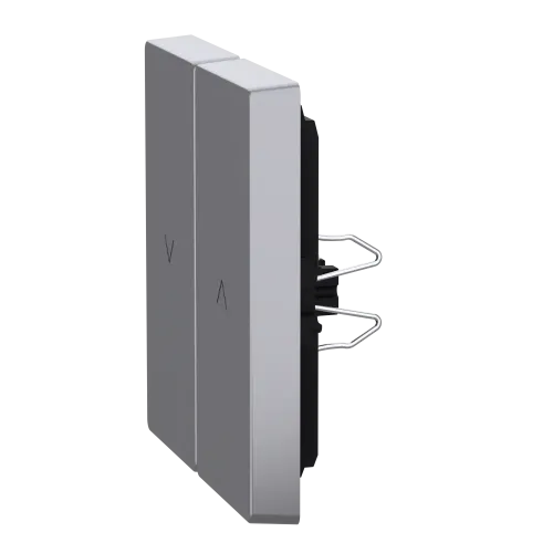 Накладка механизма управления жалюзи, нержавеющая сталь, Merten MTN3855-6036