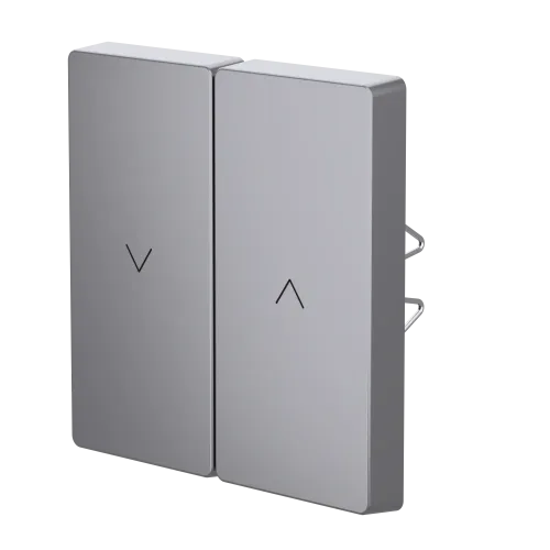 Накладка механизма управления жалюзи, нержавеющая сталь, Merten MTN3855-6036