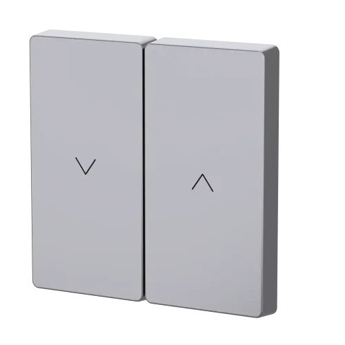Накладка механизма управления жалюзи, нержавеющая сталь, Merten MTN3855-6036
