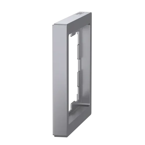 Рамка 1 пост, нержавеющая сталь, Merten MTN4010-6536