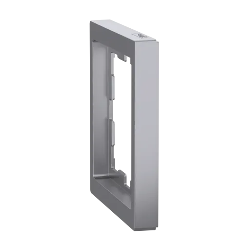 Рамка 1 пост, нержавеющая сталь, Merten MTN4010-6536
