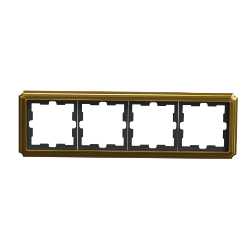 Рамка 4 поста, золото 24 карата, D-Antique Merten
