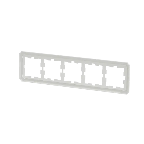 Рамка 5 постов, белый лотос, D-Antique Merten