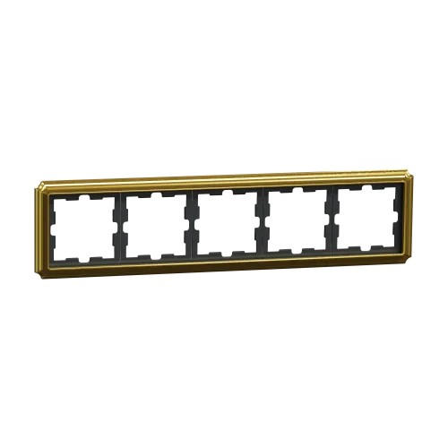Рамка 5 постов, золото 24 карата, D-Antique Merten