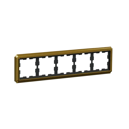 Рамка 5 постов, золото 24 карата, D-Antique Merten