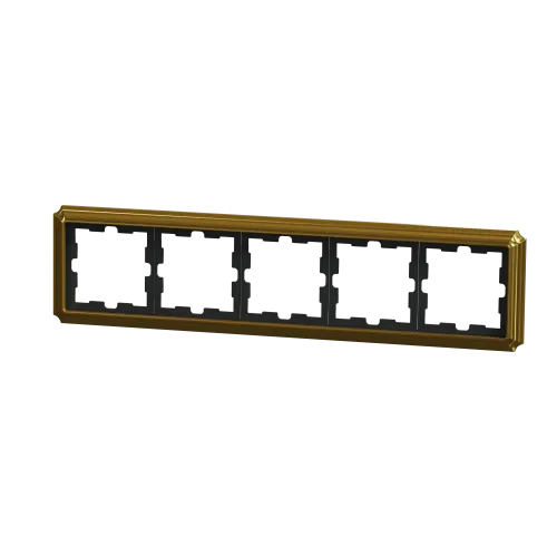 Рамка 5 постов, золото 24 карата, D-Antique Merten