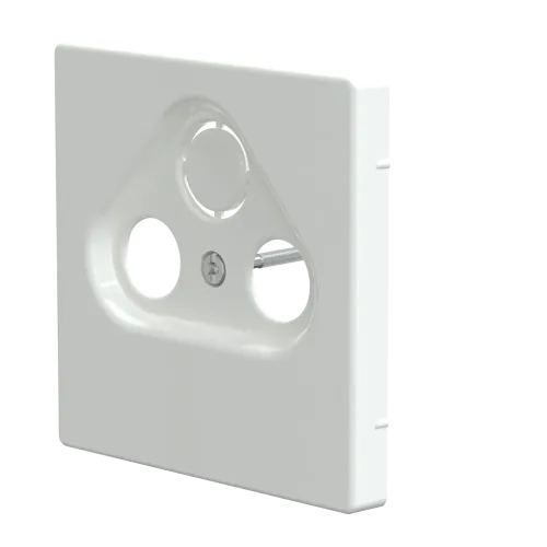 Накладка телевизионной розетки, белый лотос, Merten MTN4123-6035