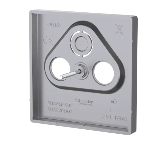 Накладка телевизионной розетки, нержавеющая сталь, Merten MTN4123-6036