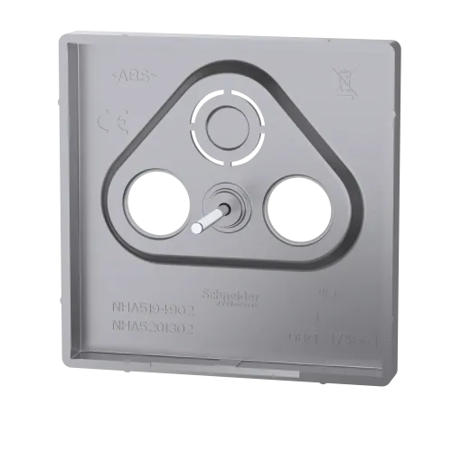 Накладка телевизионной розетки, нержавеющая сталь, Merten MTN4123-6036
