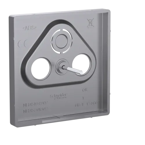 Накладка телевизионной розетки, нержавеющая сталь, Merten MTN4123-6036