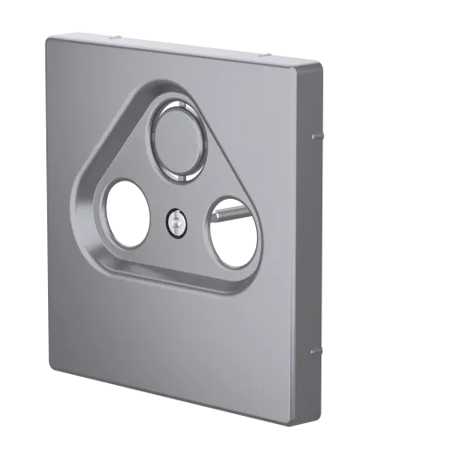 Накладка телевизионной розетки, нержавеющая сталь, Merten MTN4123-6036