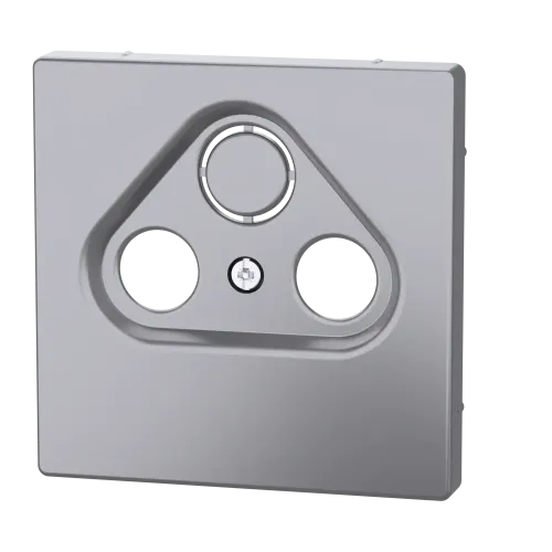 Накладка телевизионной розетки, нержавеющая сталь, Merten MTN4123-6036