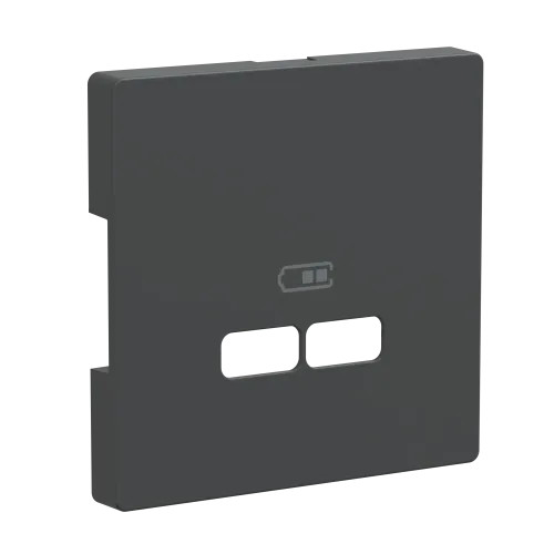 Накладка USB розетки, антрацит, Merten MTN4367-6034