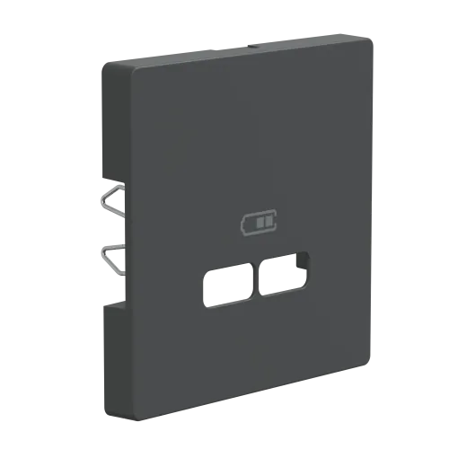 Накладка USB розетки, антрацит, Merten MTN4367-6034