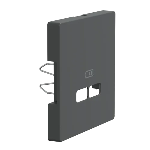 Накладка USB розетки, антрацит, Merten MTN4367-6034