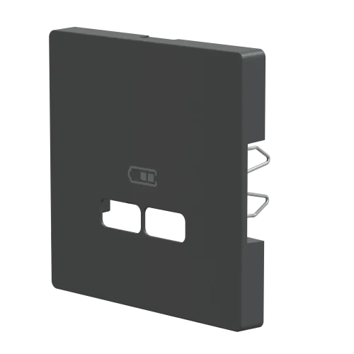 Накладка USB розетки, антрацит, Merten MTN4367-6034