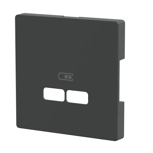 Накладка USB розетки, антрацит, Merten MTN4367-6034
