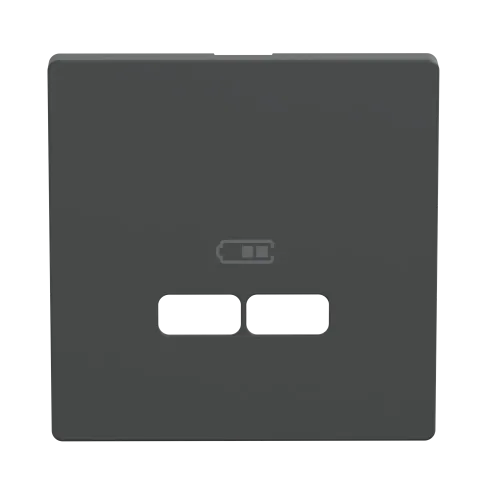 Накладка USB розетки, антрацит, Merten MTN4367-6034