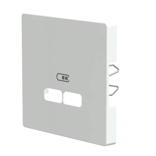 Накладка USB розетки, белый лотос, Merten MTN4367-6035