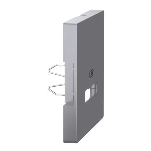 Накладка USB розетки, нержавеющая сталь, Merten MTN4367-6036