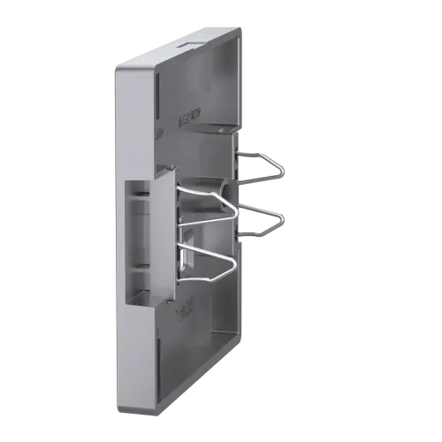 Накладка USB розетки, нержавеющая сталь, Merten MTN4367-6036