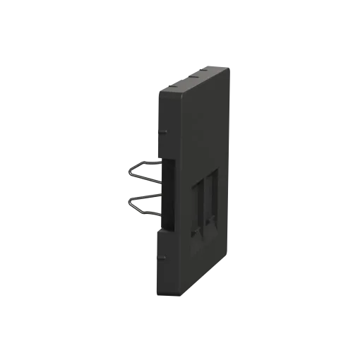 Накладка компьютерной розетки RJ45, двойная, антрацит, Merten MTN4572-6034