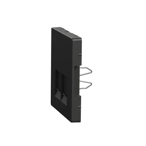 Накладка компьютерной розетки RJ45, двойная, антрацит, Merten MTN4572-6034
