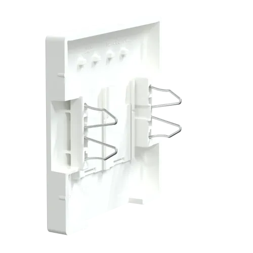 Накладка компьютерной розетки RJ45, двойная, белый лотос, Merten MTN4572-6035