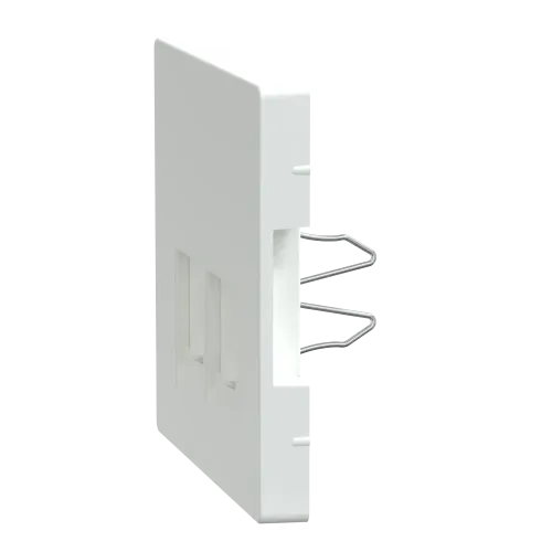 Накладка компьютерной розетки RJ45, двойная, белый лотос, Merten MTN4572-6035