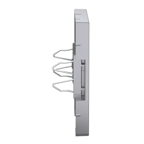 Накладка компьютерной розетки RJ45, двойная, нержавеющая сталь, Merten MTN4572-6036