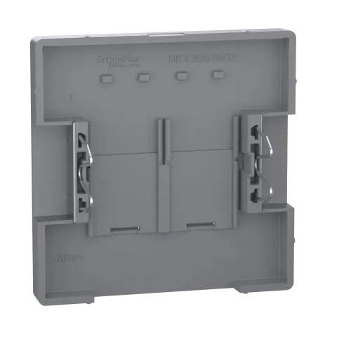 Накладка компьютерной розетки RJ45, двойная, нержавеющая сталь, Merten MTN4572-6036