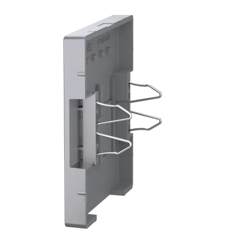 Накладка компьютерной розетки RJ45, двойная, нержавеющая сталь, Merten MTN4572-6036