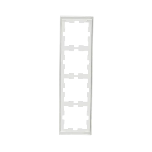 Рамка 4 поста, белый матовый, Merten MTN4040-6537