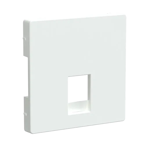 Накладка телефонной розетки RJ12, белый лотос, Merten MTN4215-6035