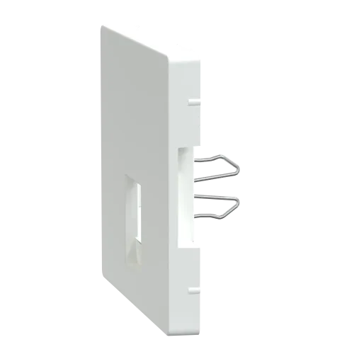 Накладка телефонной розетки RJ12, белый лотос, Merten MTN4215-6035