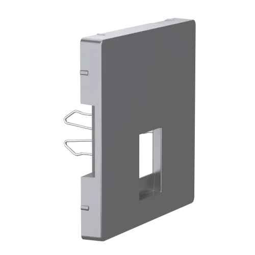 Накладка телефонной розетки RJ12, нержавеющая сталь, Merten MTN4215-6036
