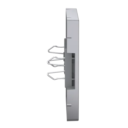 Накладка телефонной розетки RJ12, нержавеющая сталь, Merten MTN4215-6036