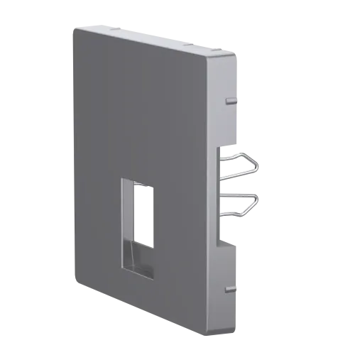 Накладка телефонной розетки RJ12, нержавеющая сталь, Merten MTN4215-6036