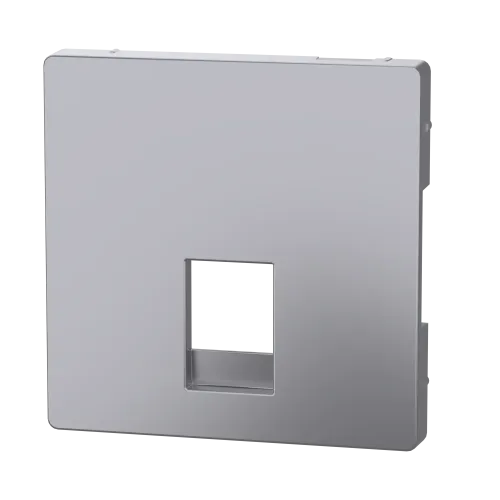 Накладка телефонной розетки RJ12, нержавеющая сталь, Merten MTN4215-6036