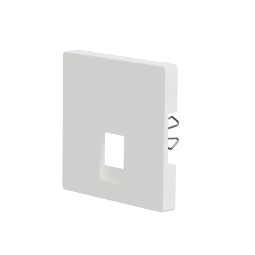 Накладка телефонной розетки RJ11/RJ12, белый матовый, Merten MTN4215-6037