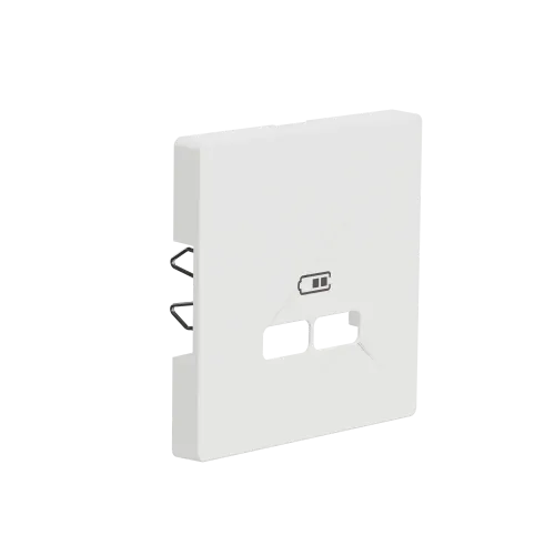 Накладка USB розетки, белый матовый, Merten MTN4367-6037