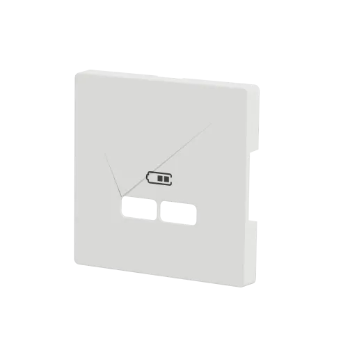 Накладка USB розетки, белый матовый, Merten MTN4367-6037