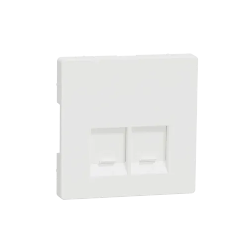 Накладка компьютерной розетки RJ45, белый матовый, Merten MTN4572-6037