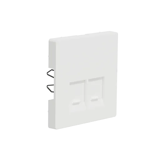 Накладка компьютерной розетки RJ45, белый матовый, Merten MTN4572-6037