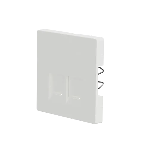 Накладка компьютерной розетки RJ45, белый матовый, Merten MTN4572-6037