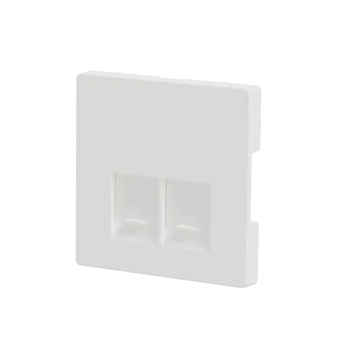 Накладка компьютерной розетки RJ45, белый матовый, Merten MTN4572-6037