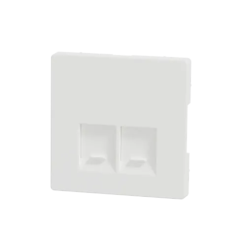 Накладка компьютерной розетки RJ45, белый матовый, Merten MTN4572-6037