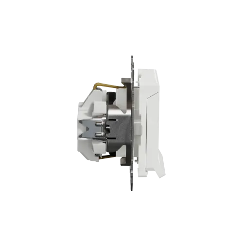 Розетка электрическая с крышкой, белый, Sedna Design SDD111024