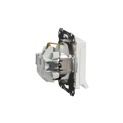 Розетка электрическая с крышкой, белый, Sedna Design SDD111024