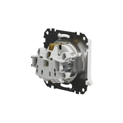 Розетка электрическая с крышкой, белый, Sedna Design SDD111024